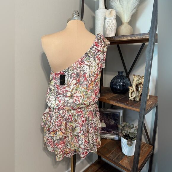 NWT Reset By Jane Megara Dress One Shoulder Women’s Size LRG - Picture 2 of 8